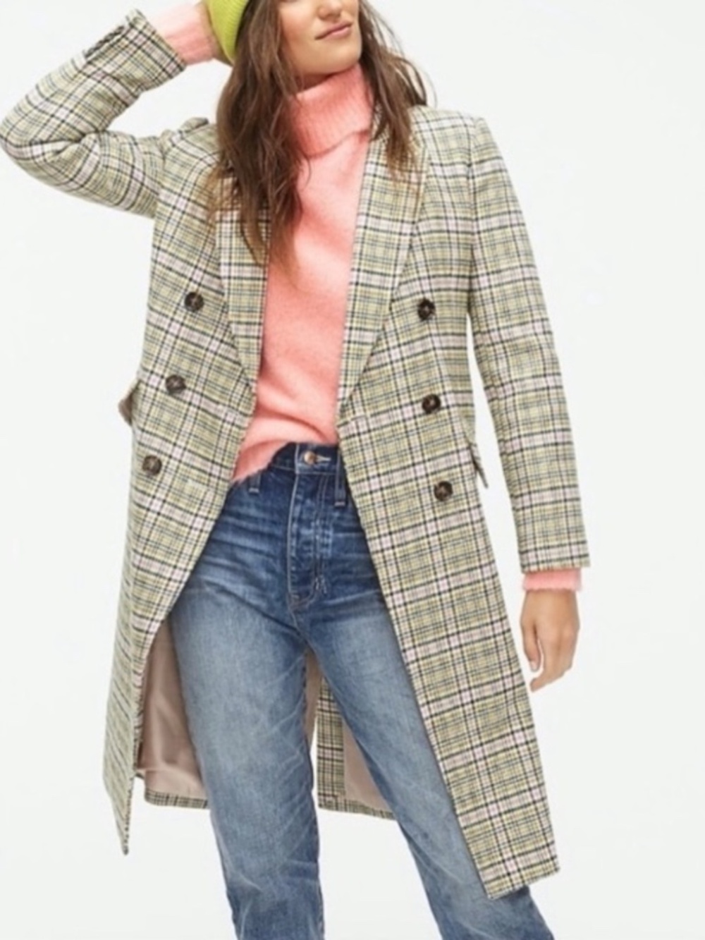 J.CREW Wool Blend Double Breasted Coat